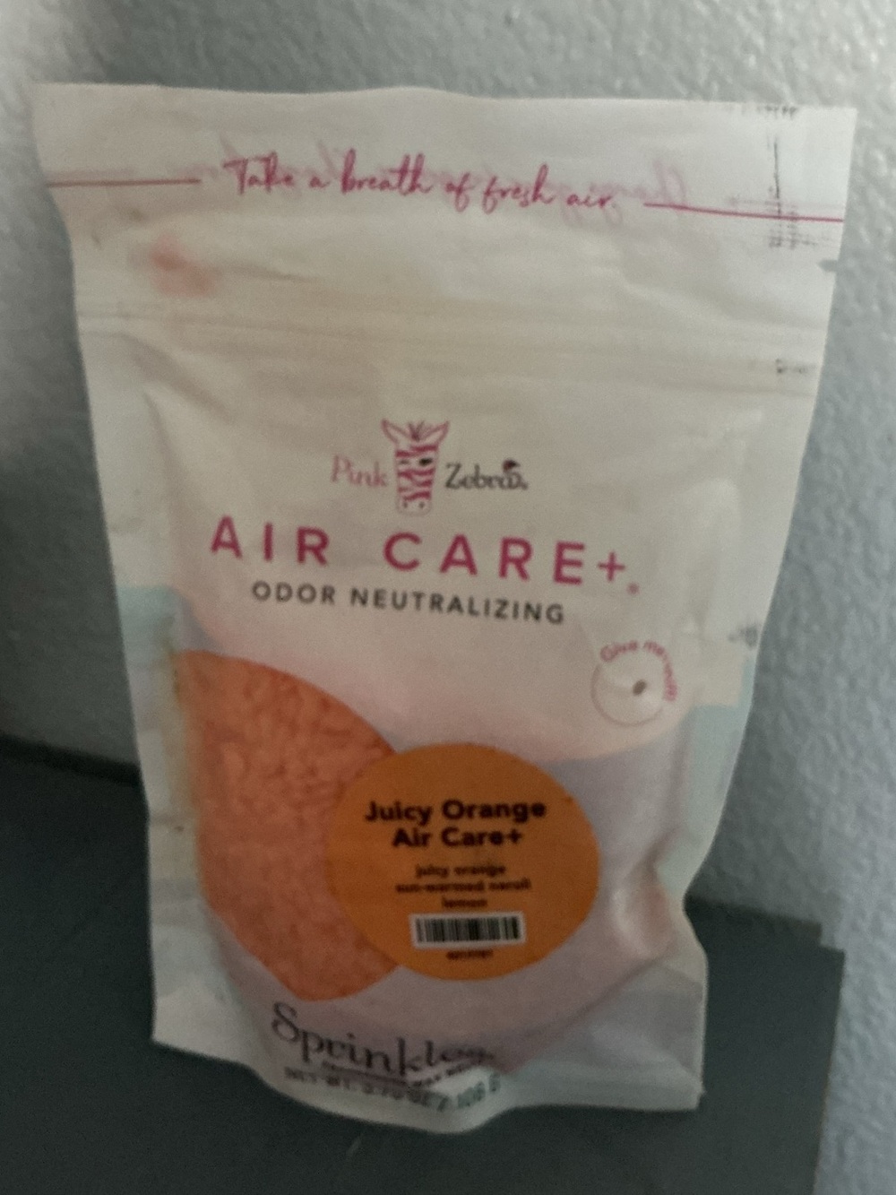 Juicy Orange Air Care+  Pink Zebra Sprinkles Odor-Eliminating Wax Melts